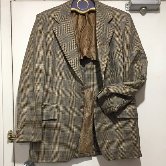 VINTAGE SAYVETTE MADE IN CANADA PLAID PANTSUITS SIZE M - Picture 1 of 13